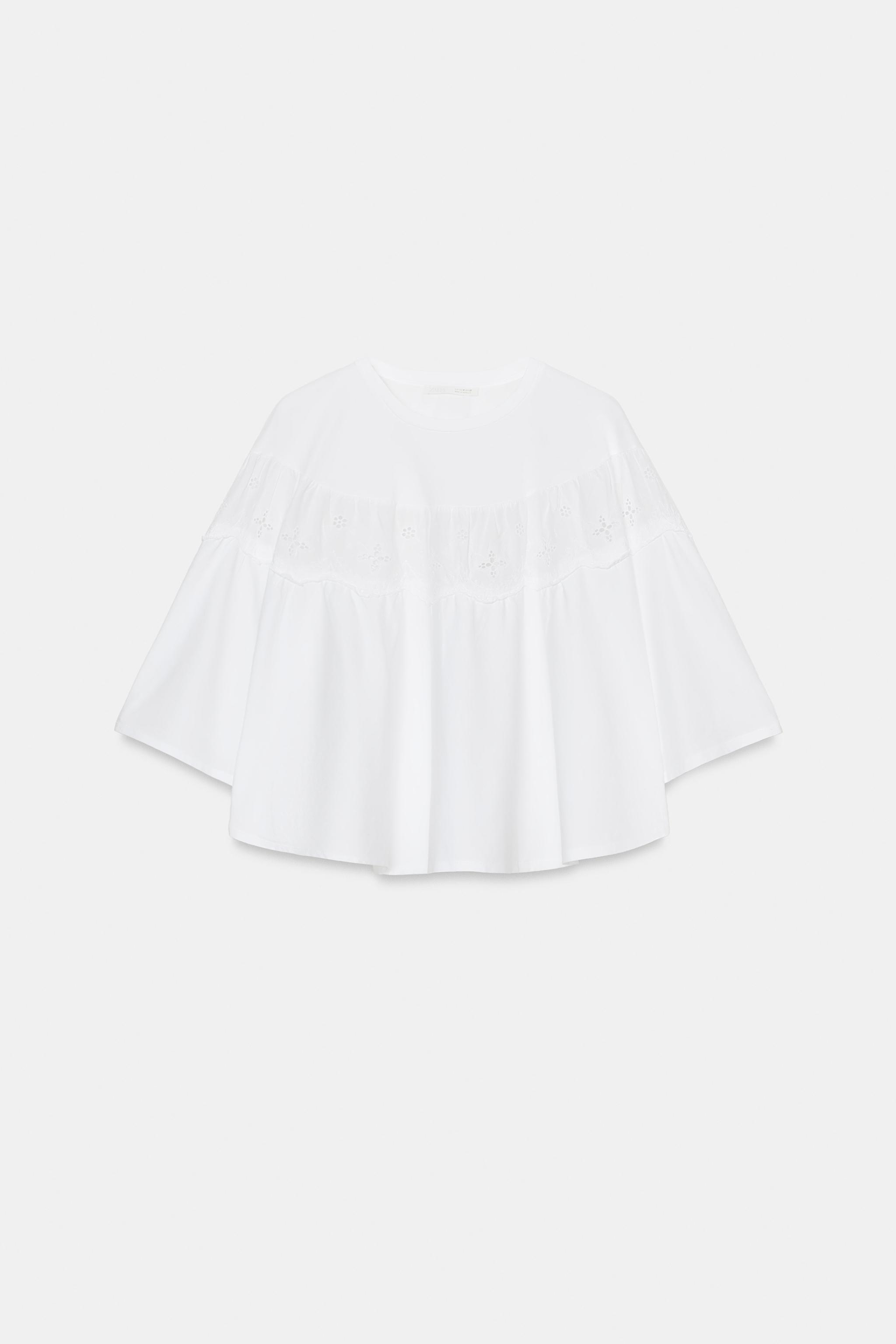 EMBROIDERED CAPE TOP
